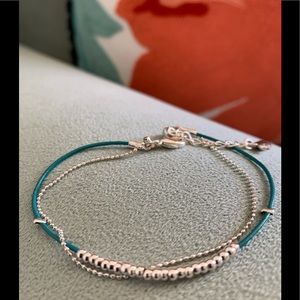 Chloe + Isabel Dainty Leather + Bead Bracelet